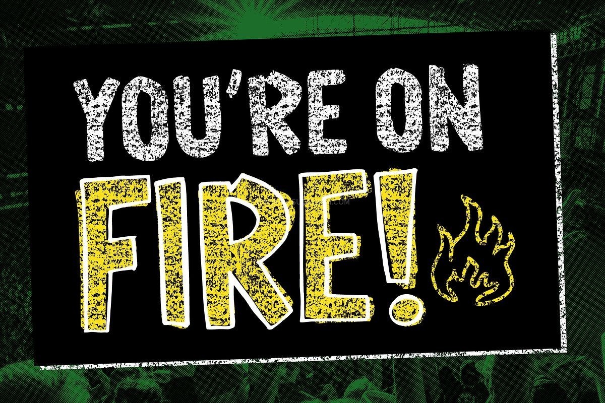 Sports Fan 手写标语英文字体